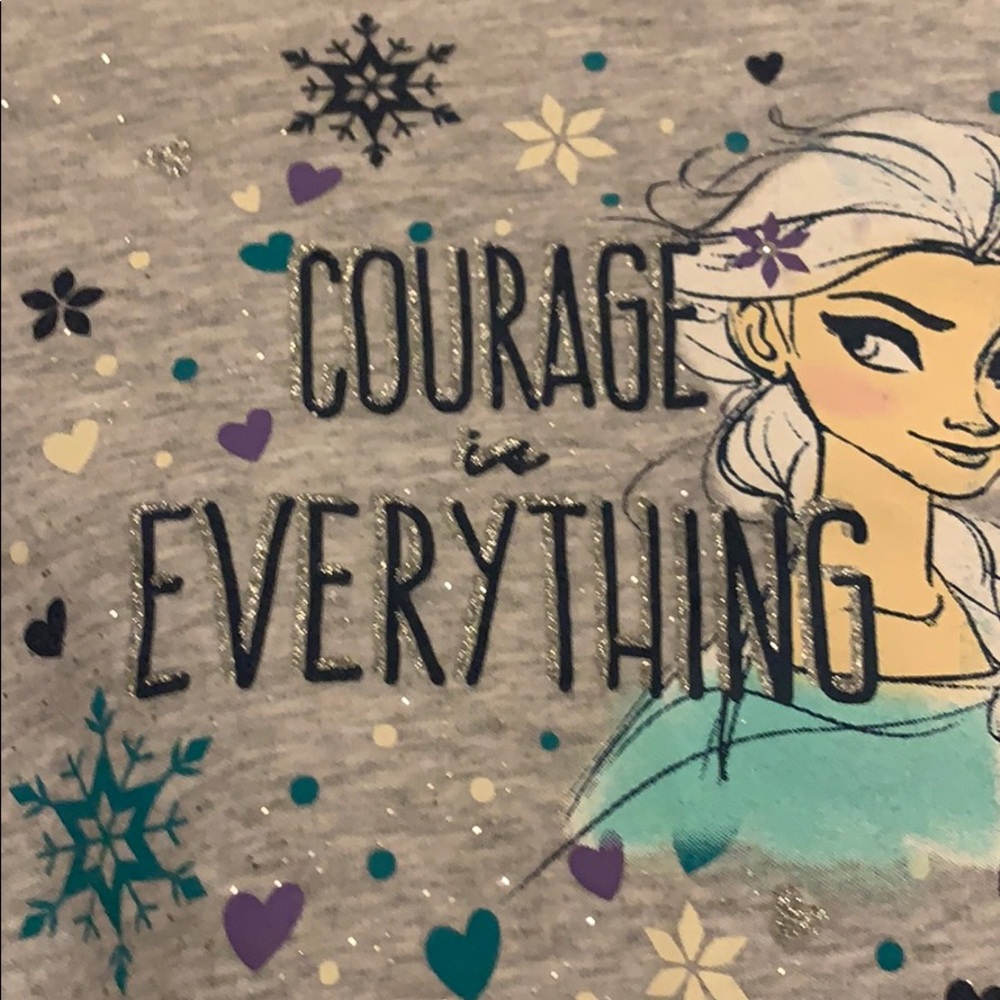 Grey blue and purple glittery comfy
frozen shirt - Picture 2 of 8